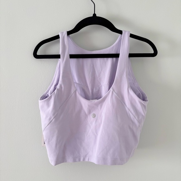 lululemon - NWT align high neck tank top light support nulu buttery soft purple - Picture 4 of 7
